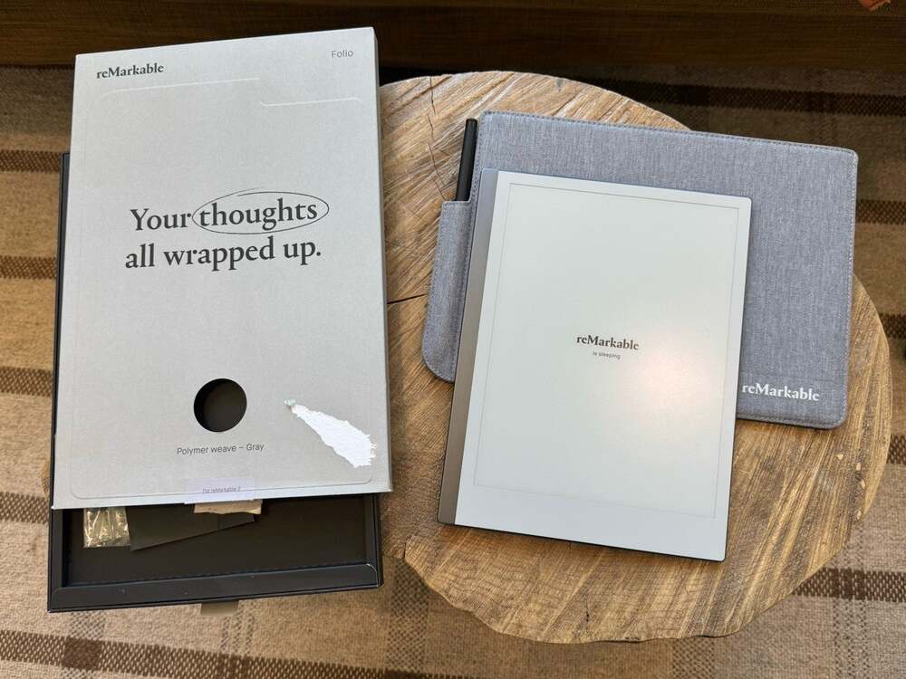 ReMarkable 2 Paper Tablet Note 8GB Gray Folio Marker Lot Notebook
